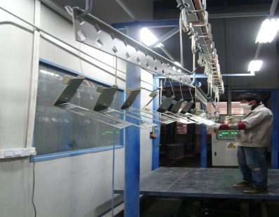Powder coating line